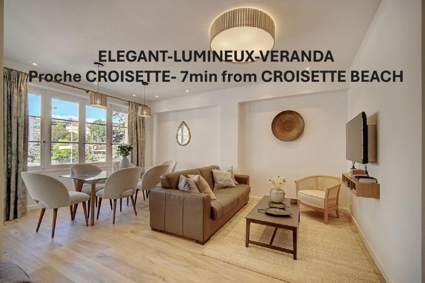 Magnifique 3 Pieces Renove Cannes Centre 'Banane' Avec Veranda ! A2B88 Exterior photo